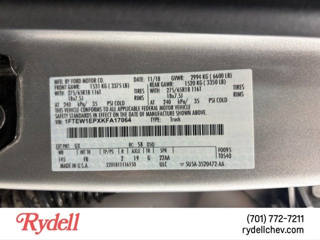 2019 Ford F-150 XLT