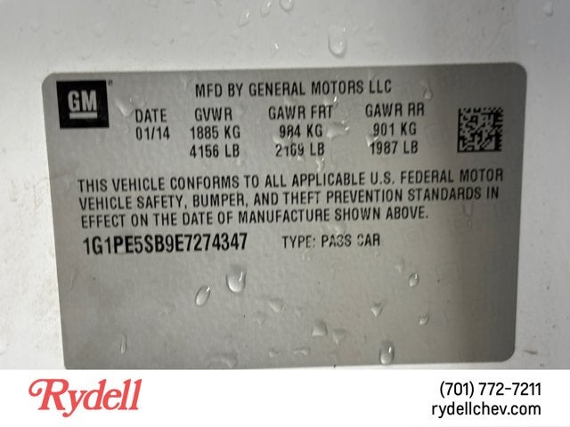 2014 Chevrolet Cruze 2LT