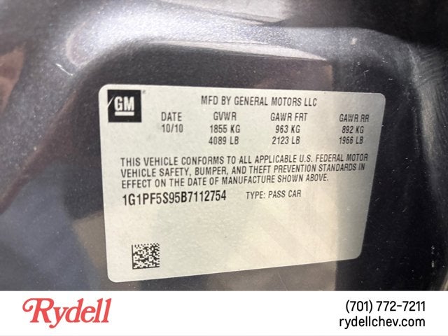 2011 Chevrolet Cruze LT w/1LT