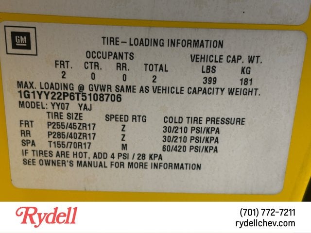 1996 Chevrolet Corvette Base