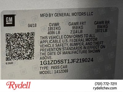 2018 Chevrolet Malibu LT