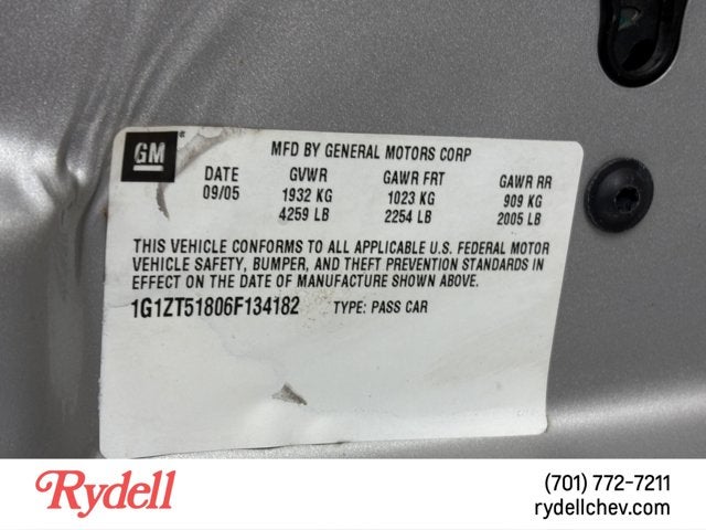 2006 Chevrolet Malibu LT w/2LT