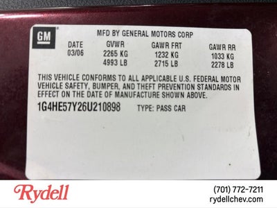 2006 Buick Lucerne CXS