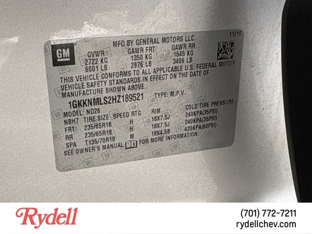 2017 GMC Acadia SLT