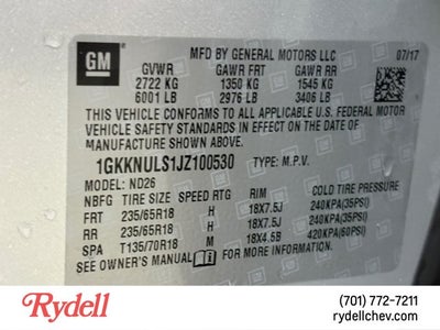 2018 GMC Acadia SLT