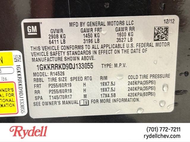 2013 GMC Acadia SLT