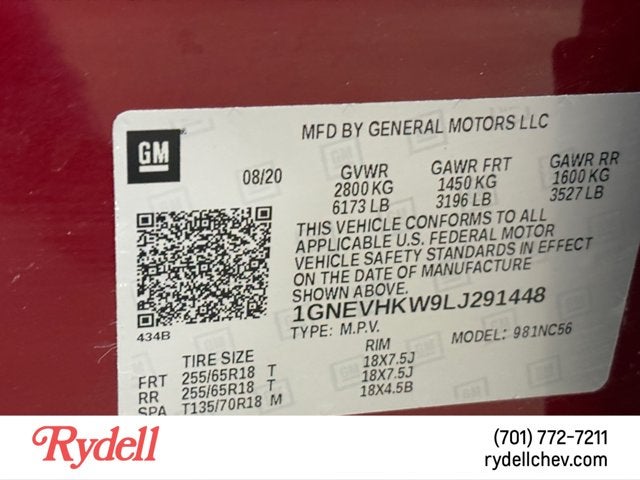 2020 Chevrolet Traverse LT Leather