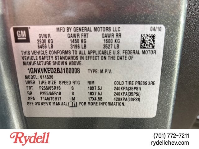 2011 Chevrolet Traverse LT w/2LT