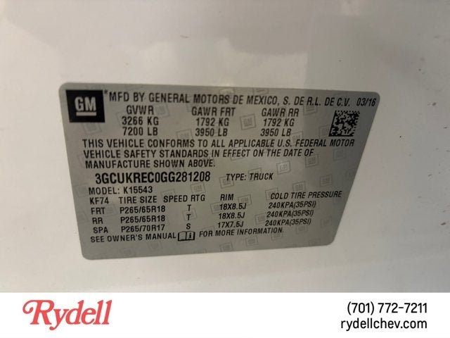 2016 Chevrolet Silverado 1500 LT