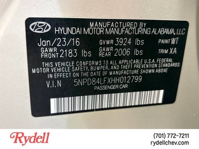 2017 Hyundai Elantra SE