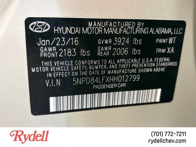 2017 Hyundai Elantra SE