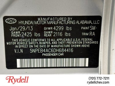 2013 Hyundai Sonata GLS