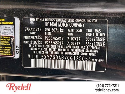 2012 Hyundai Santa Fe GLS