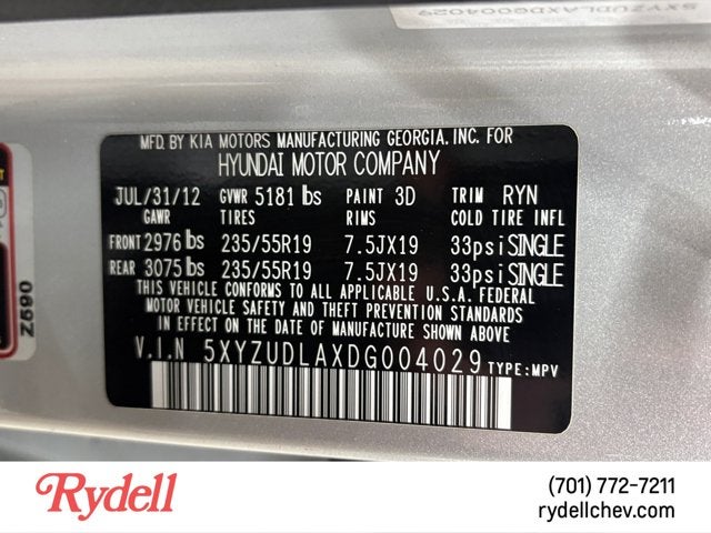 2013 Hyundai Santa Fe 2.0T Sport