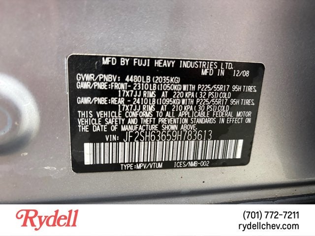 2009 Subaru Forester X w/Prem/All-Weather