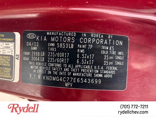2014 Kia Sedona LX